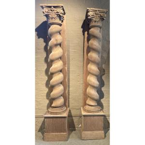 Pair Of Twisted Columns