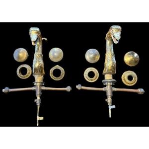 Pair Of Swan Faucets