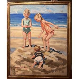 Tableau a tempera signé Jacques Albert