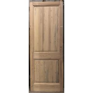 Porte double face traditionnelle à plate-bande