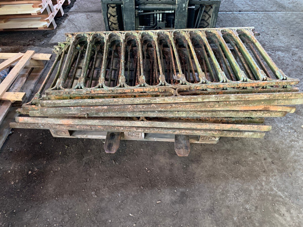 BALUSTRADE, GARDE CORPS, BALCON, TERRASSE - Fer forgé XIX ème siècle -photo-3