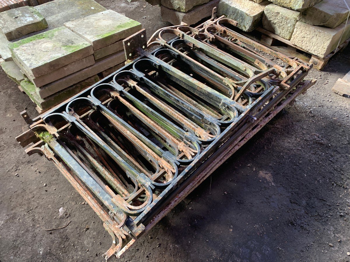 BALUSTRADE, GARDE CORPS, BALCON, TERRASSE - Fer forgé XIX ème siècle -photo-4