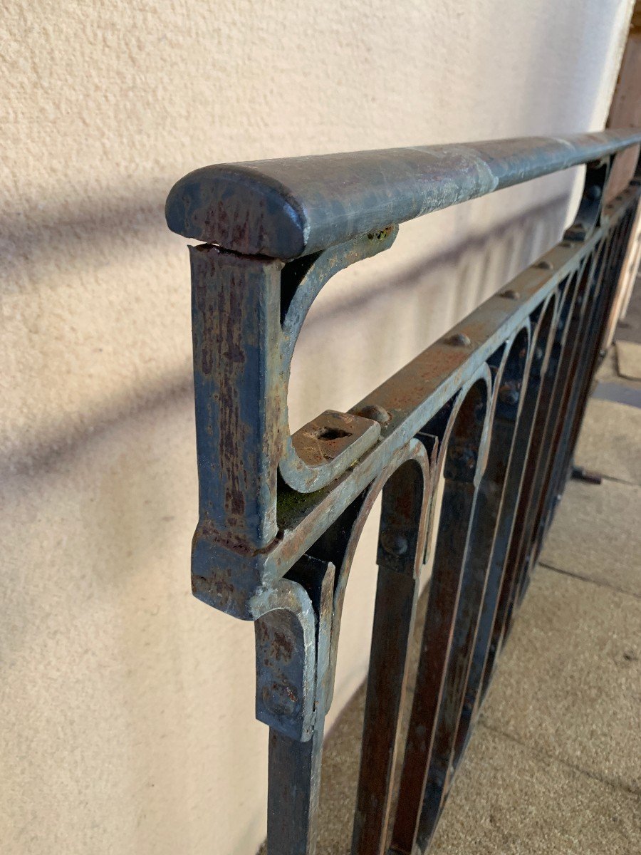 BALUSTRADE, GARDE CORPS, BALCON, TERRASSE - Fer forgé XIX ème siècle -photo-6