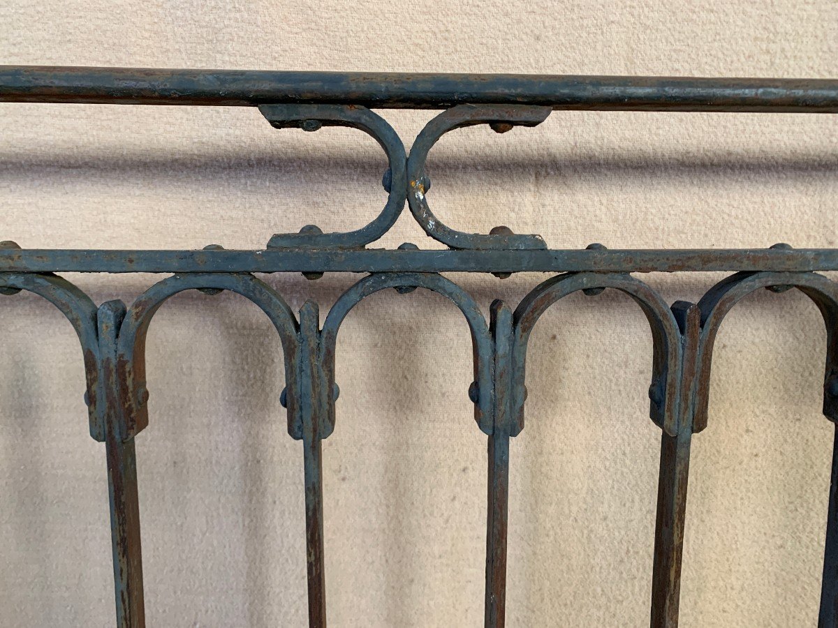 BALUSTRADE, GARDE CORPS, BALCON, TERRASSE - Fer forgé XIX ème siècle -photo-8