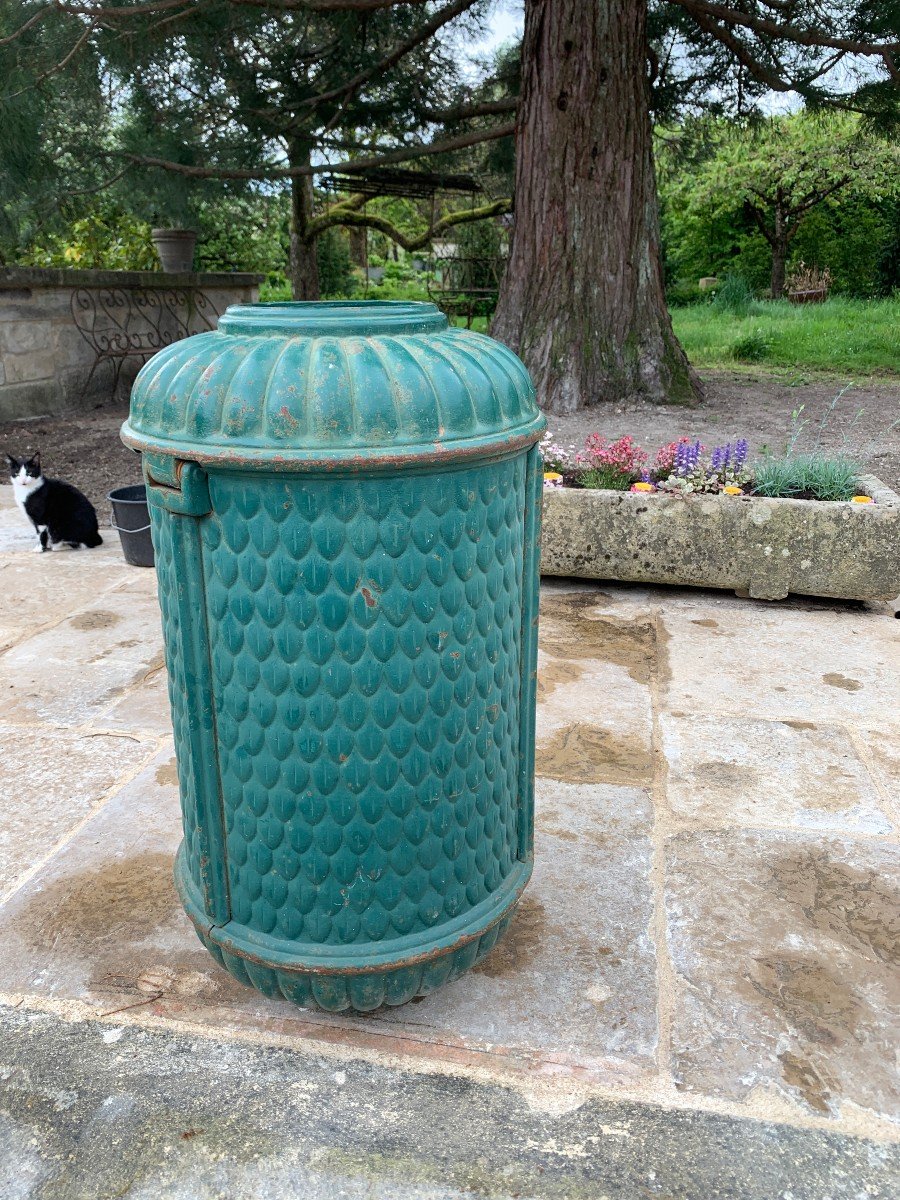 Vintage Parisian Trash Bin-photo-1