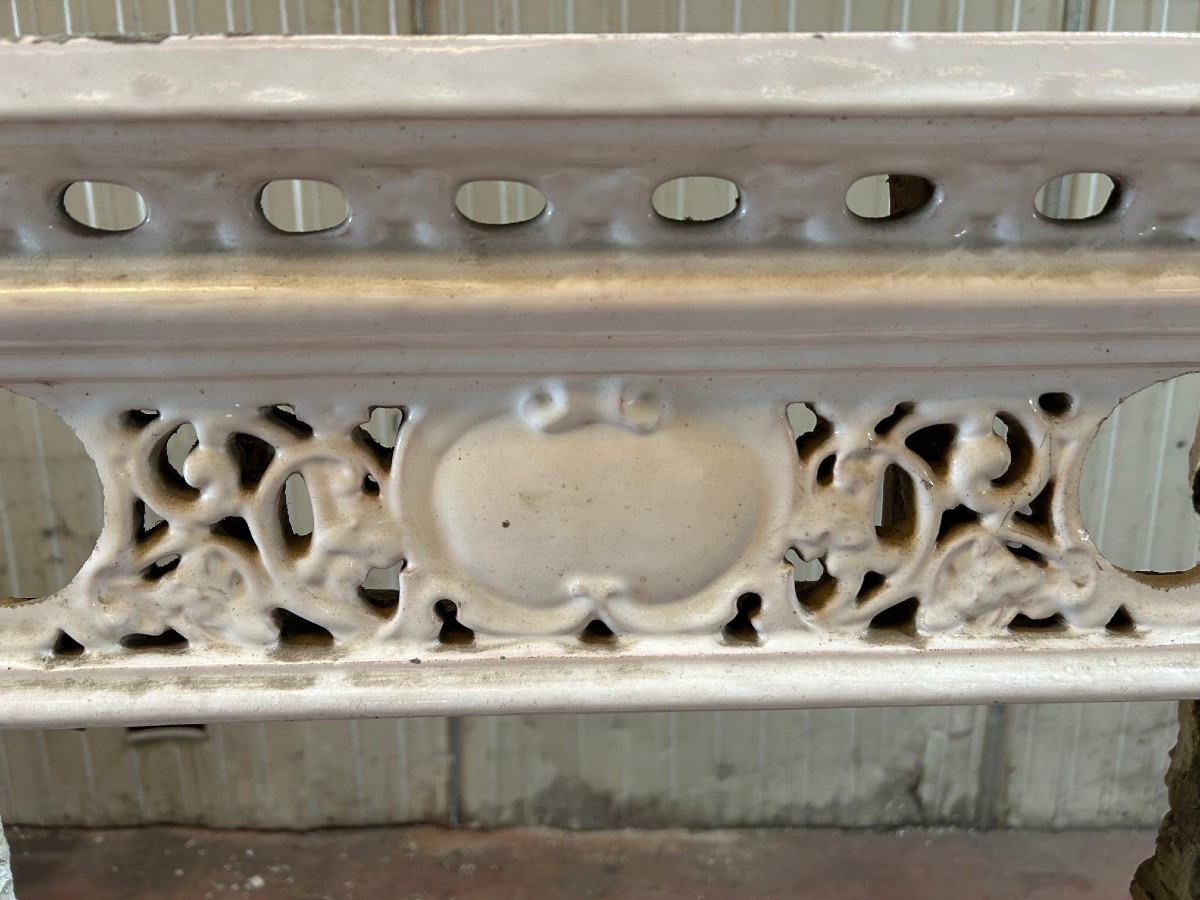 CHEMINEE en CARREAUX de FAIENCE - LORRAINE, vers 1850 -photo-4