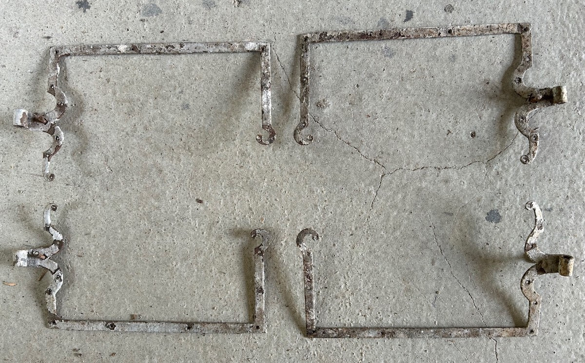 Antique Ironwork 18th Century  - Hinges With Frames For Windows, Shutters, Doors-photo-1