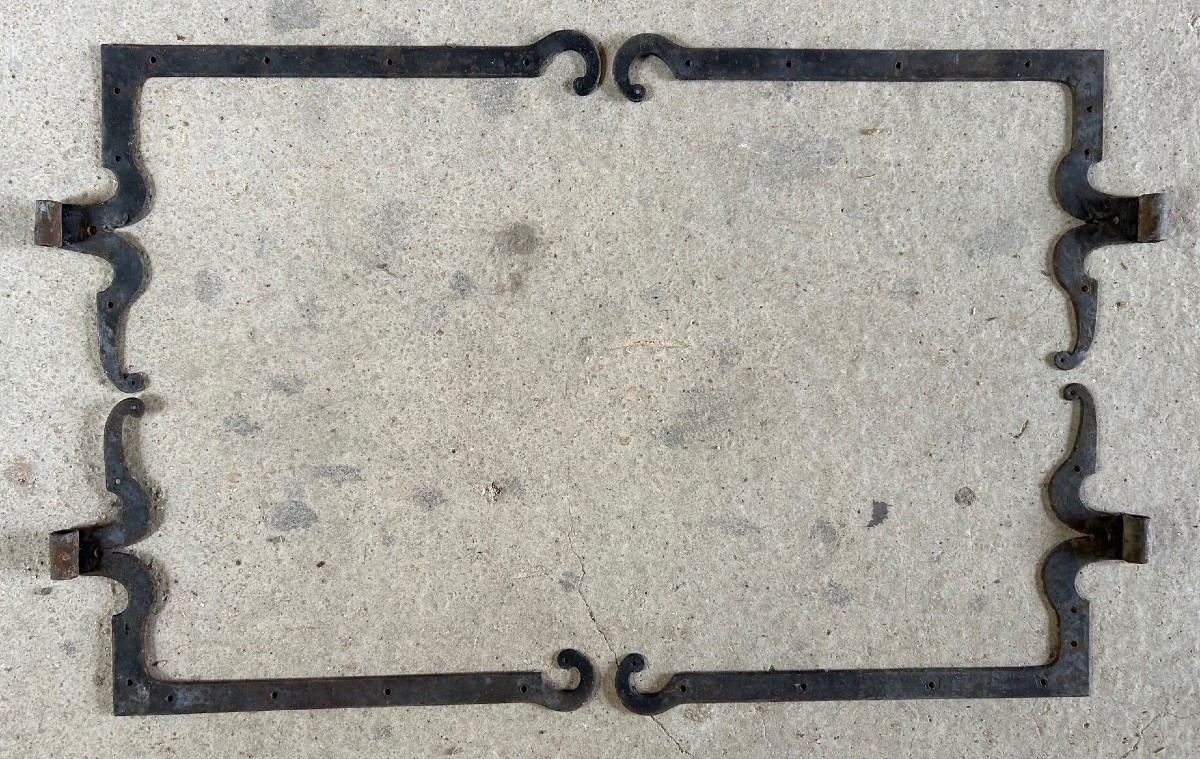 Antique Ironwork 18th Century  - Hinges With Frames For Windows, Shutters, Doors-photo-2