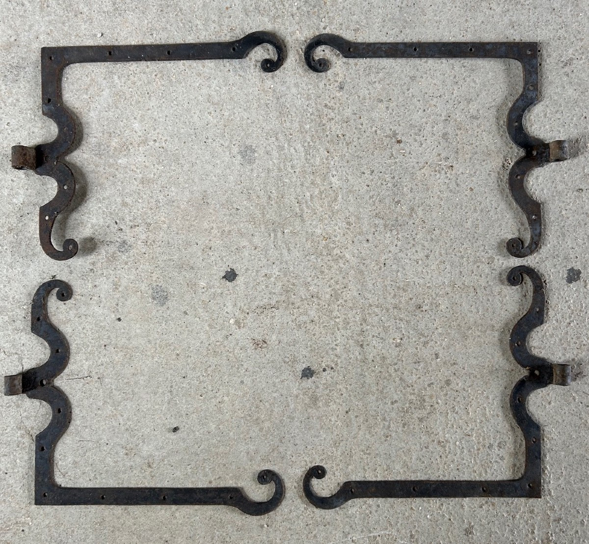 Antique Ironwork 18th Century  - Hinges With Frames For Windows, Shutters, Doors-photo-7