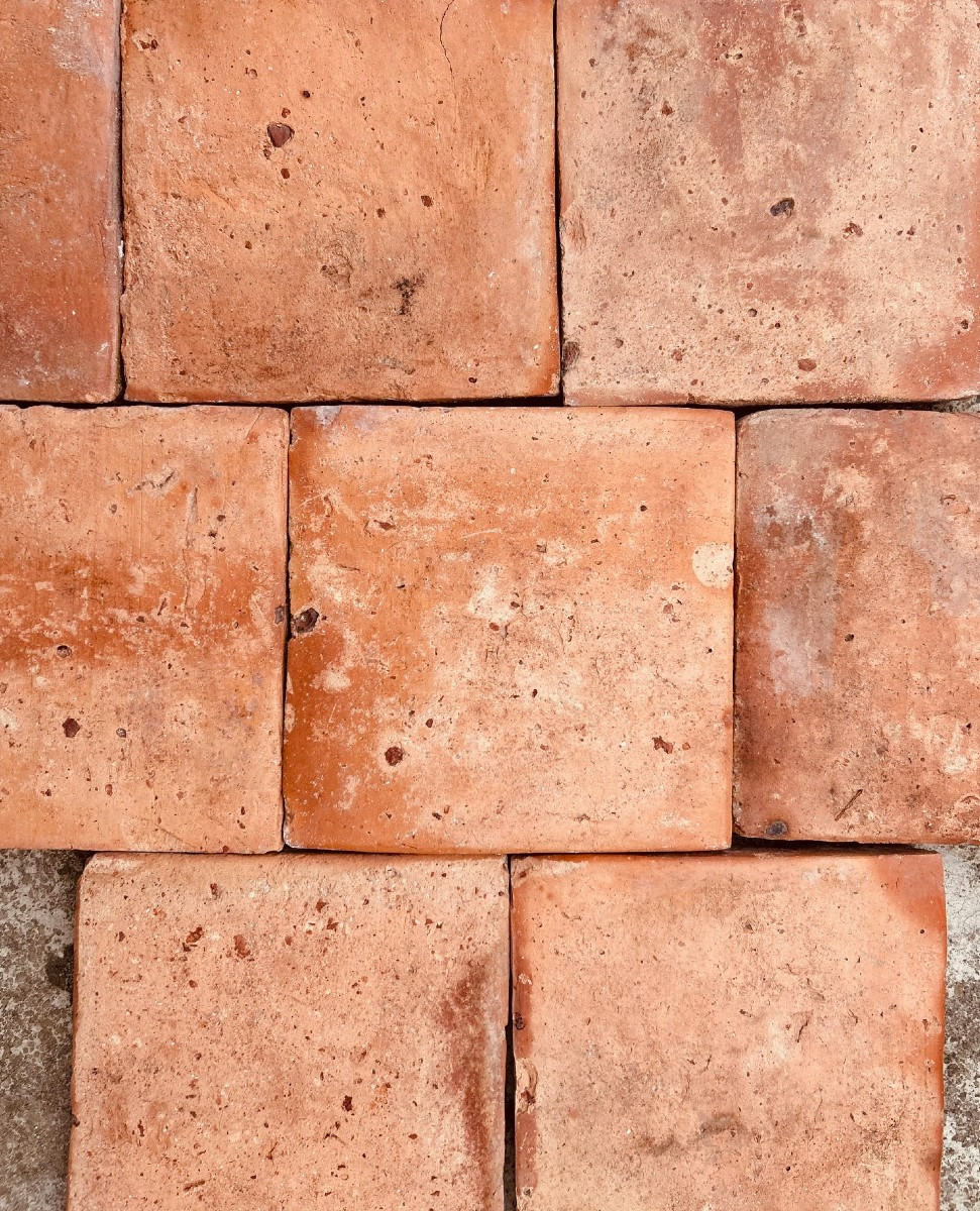 LOT de 60 m2 de TOMETTES CARREES EPOQUE XVII ème siècle