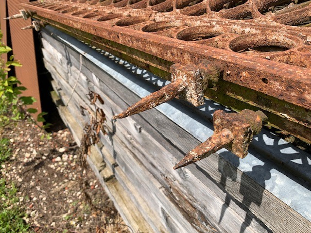 Long Balcony Or Terrace Railing - Curved Cast Iron - Romantic Period, Circa 1840-photo-2