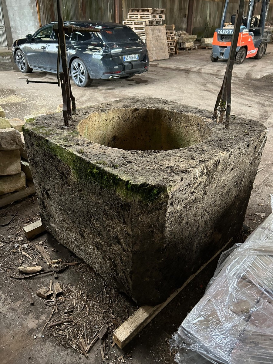 Large Well Curb - Chatillon-sur-seine Region - 17th Century.-photo-4