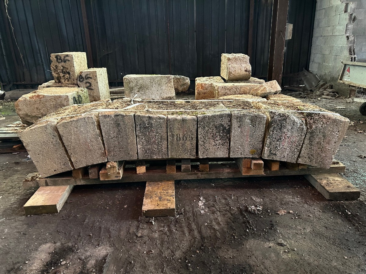 Barn Vault - Dated 1865 - Langres Limestone-photo-2