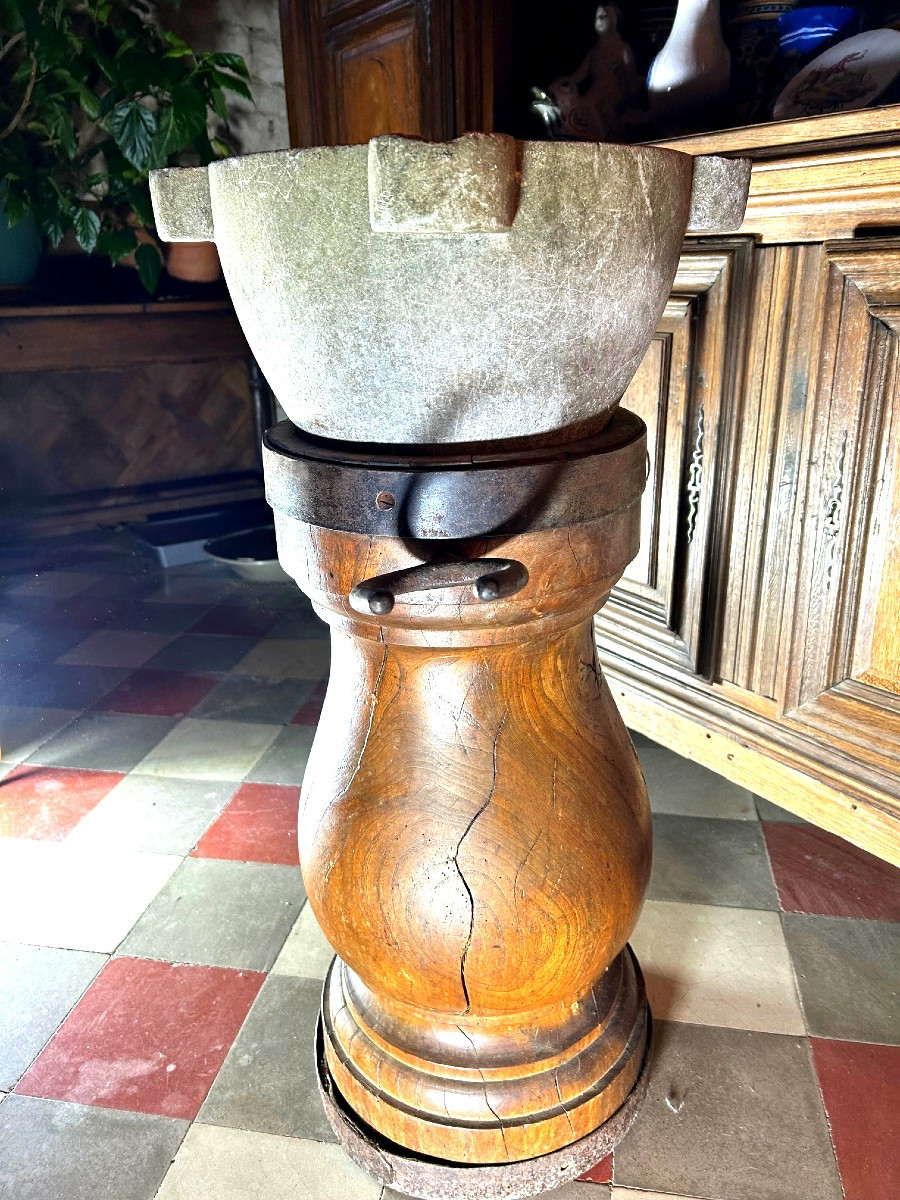 18th-century Apothecary - Rare Pharmacy Mortar-photo-2