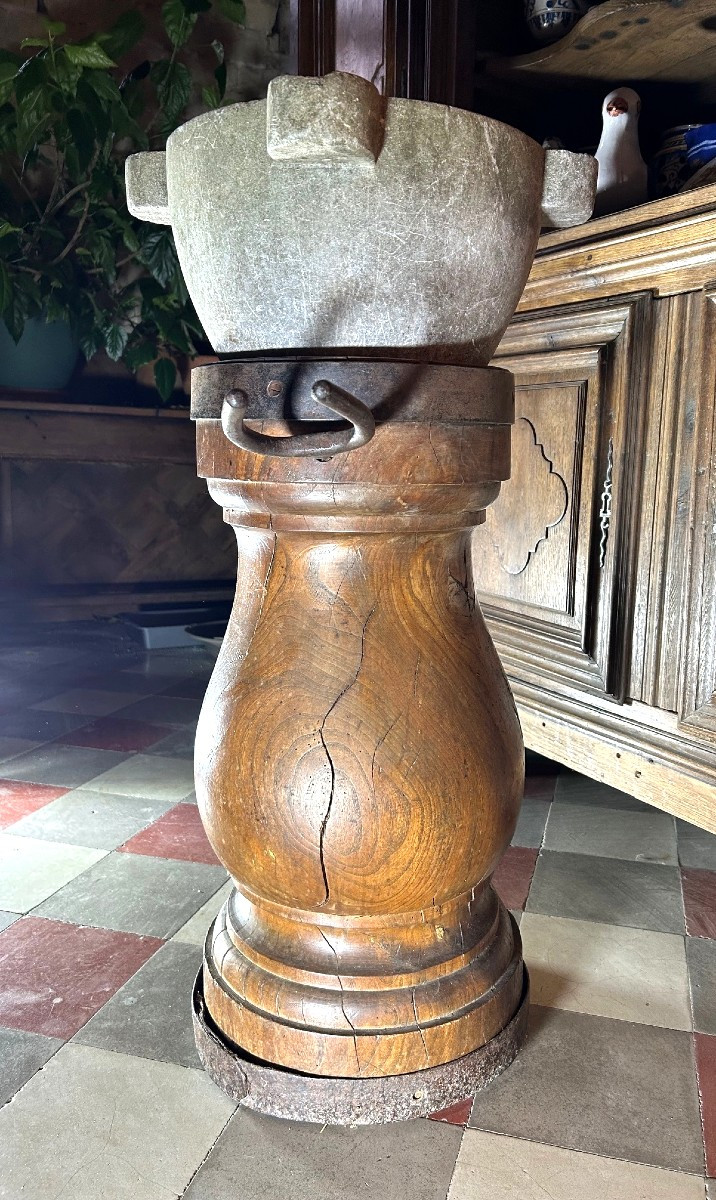 18th-century Apothecary - Rare Pharmacy Mortar-photo-5