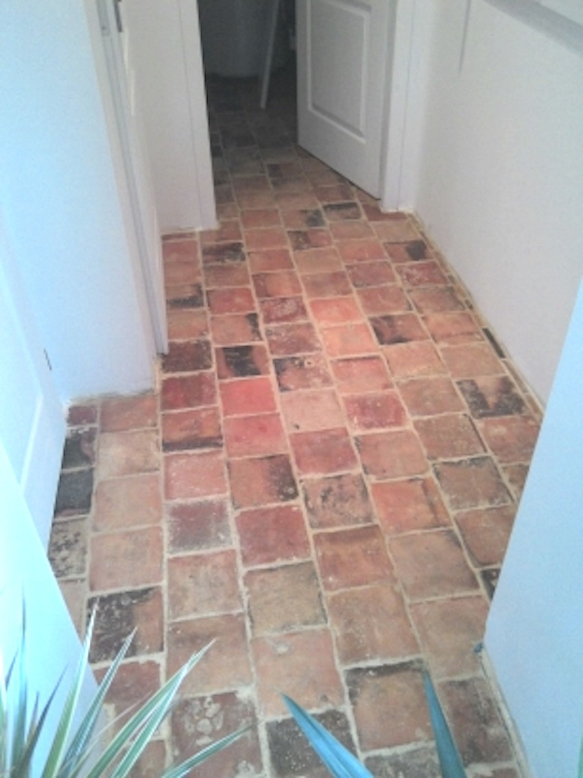 Lot Of 23 M² Of 17th-century Period Terracotta Tiles - 16 Cm X 16 Cm - Straw Color-photo-4