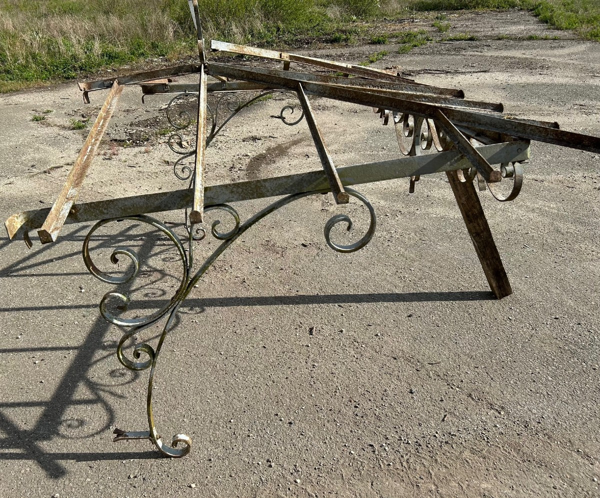 Marquise In Wrought Iron - Circa 1920-photo-2