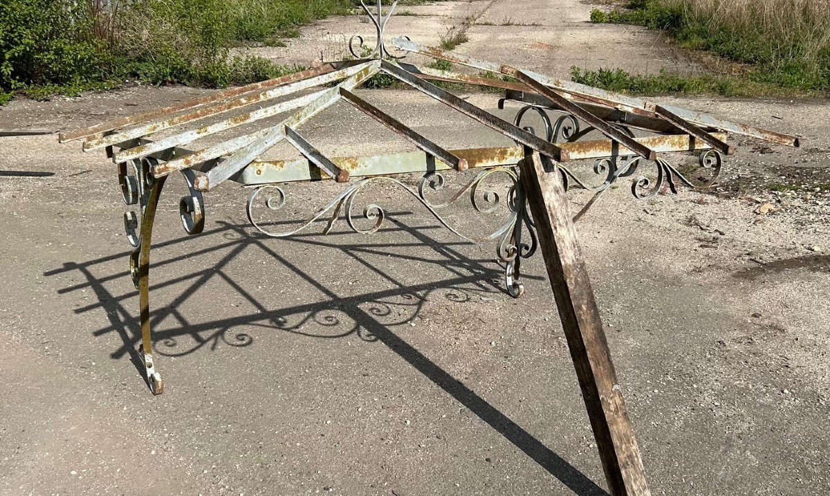 Marquise In Wrought Iron - Circa 1920-photo-1
