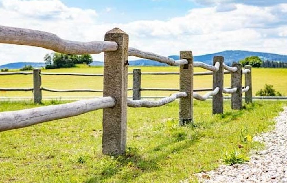 Set Of 10 Park Posts Made Of Vosges Sandstone—16th/17th Century