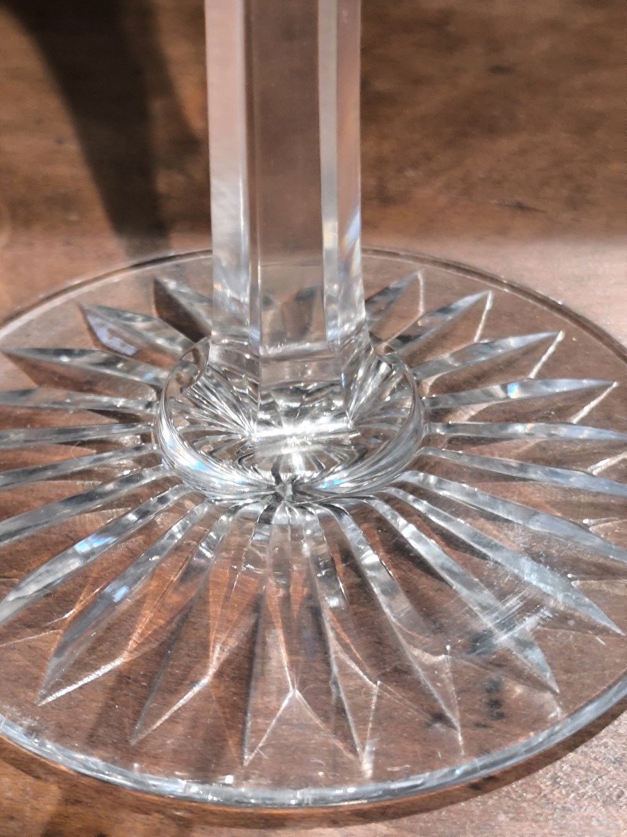 8 verres en cristal, modèle Bristol de St Louis.-photo-2