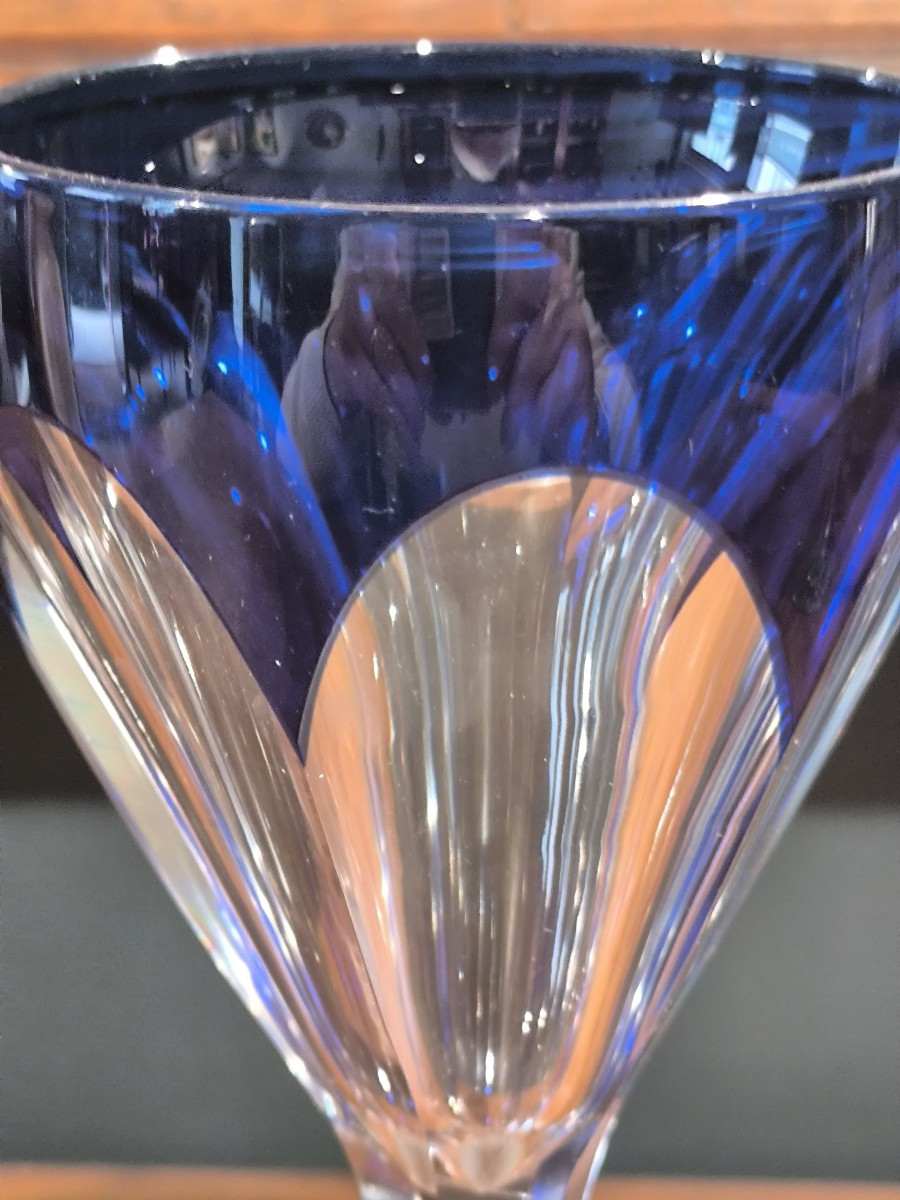 8 verres en cristal, modèle Bristol de St Louis.-photo-3