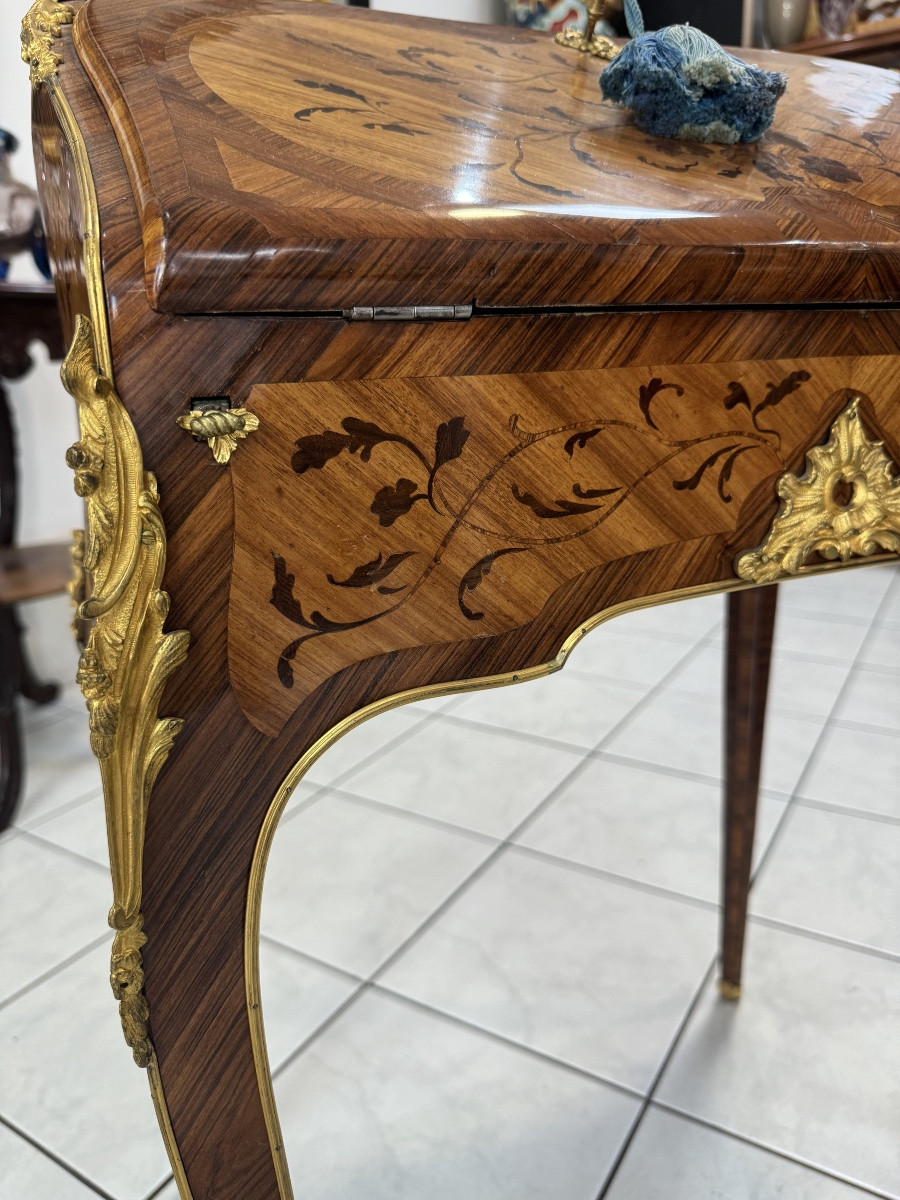 Bureau à pente style Louis XV -photo-3