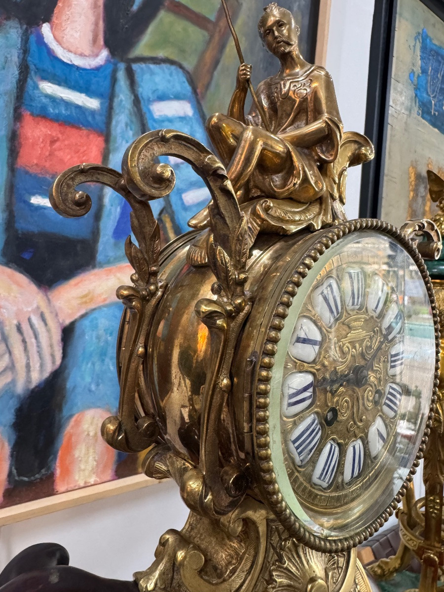 19th Century Elephant Clock-photo-4