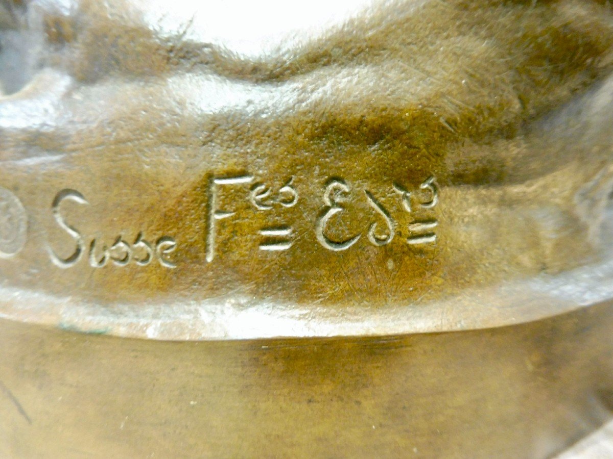 Auguste Nicolas Cain (1821-1894) Coq Fran&ccedil;ais ou Gaulois Chantant ou Le R&eacute;veil Bronze 49,5 cm fonte fondeur Susse fr&egrave;res &eacute;diteurs Paris XIX&egrave;me 19&egrave;me -photo-1