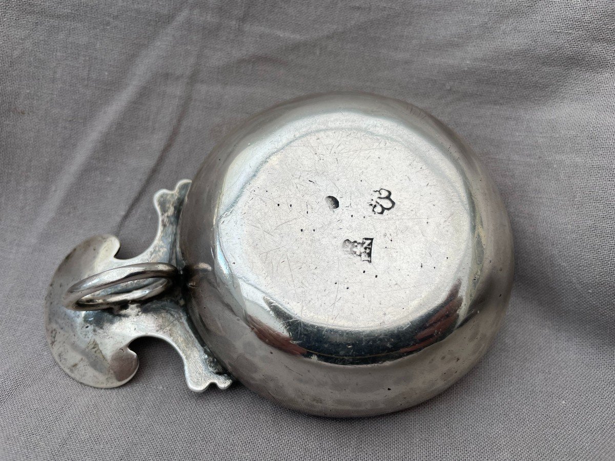 Angoulême, End Of The 18th Century. Tastevin In Silver, Fleur De Lys Hallmarks, Master Goldsmith François Nadaud -photo-6