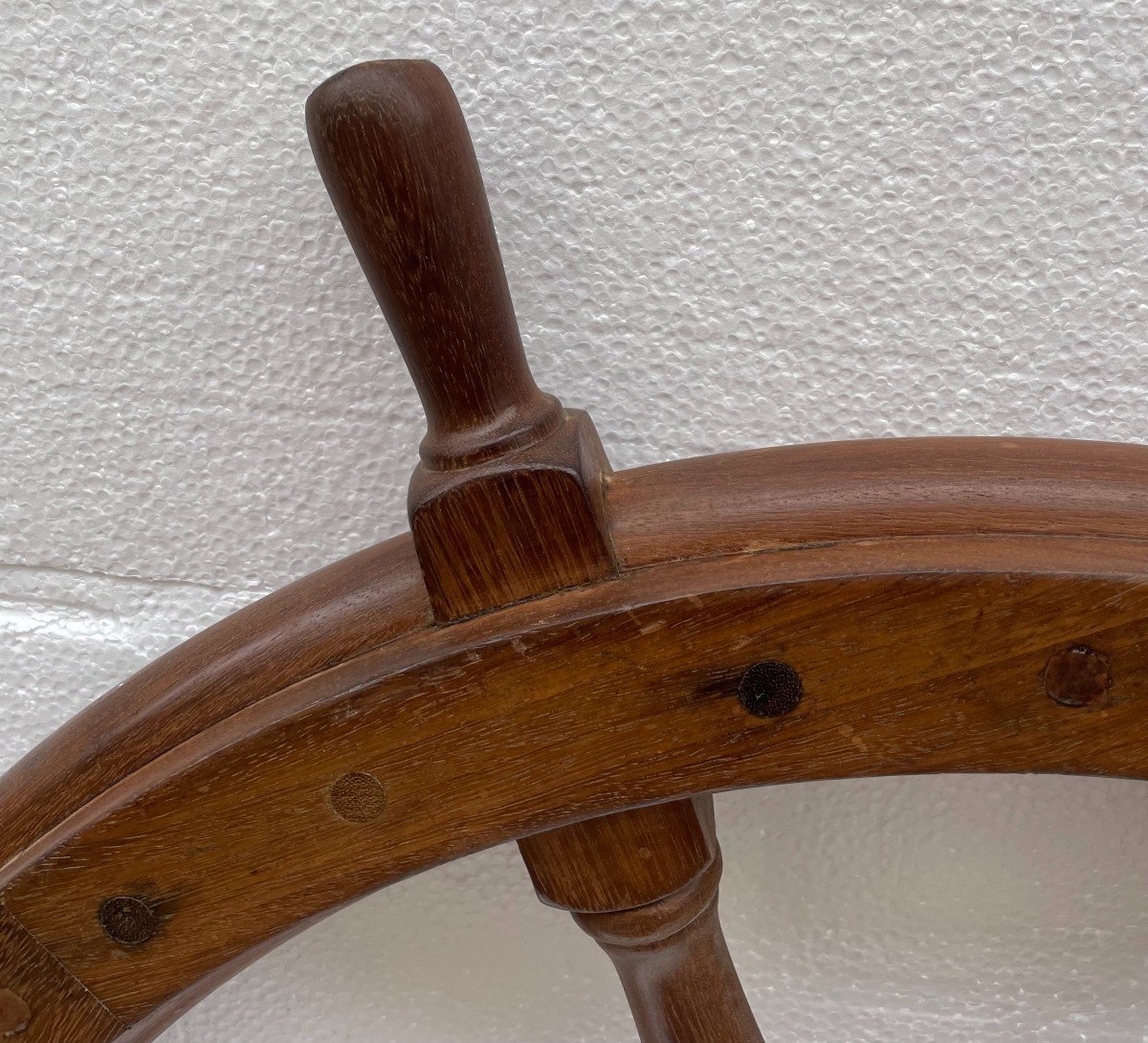 Important Naven Mahogany Wheel Bar With Eight Crank Pins. Diameter:116  Cm. Good Condition.-photo-4