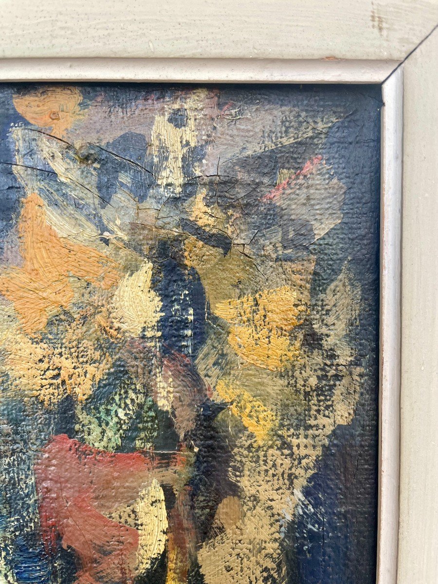 Eduardo Pisano (1912-1986) Animated Landscape In Spain Circa 1950 10p 55x38 Cm Signed Oil On Canvas Signed-photo-4
