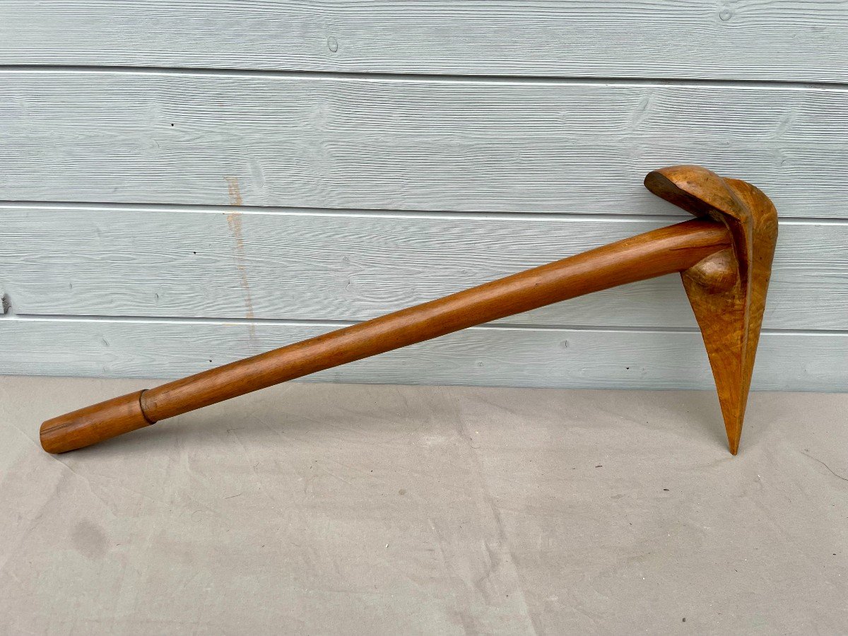 Kanak Bird Beak Mace Kagu Cagou New Caledonia Gaïac Wood 19th Century Melanesia-photo-4