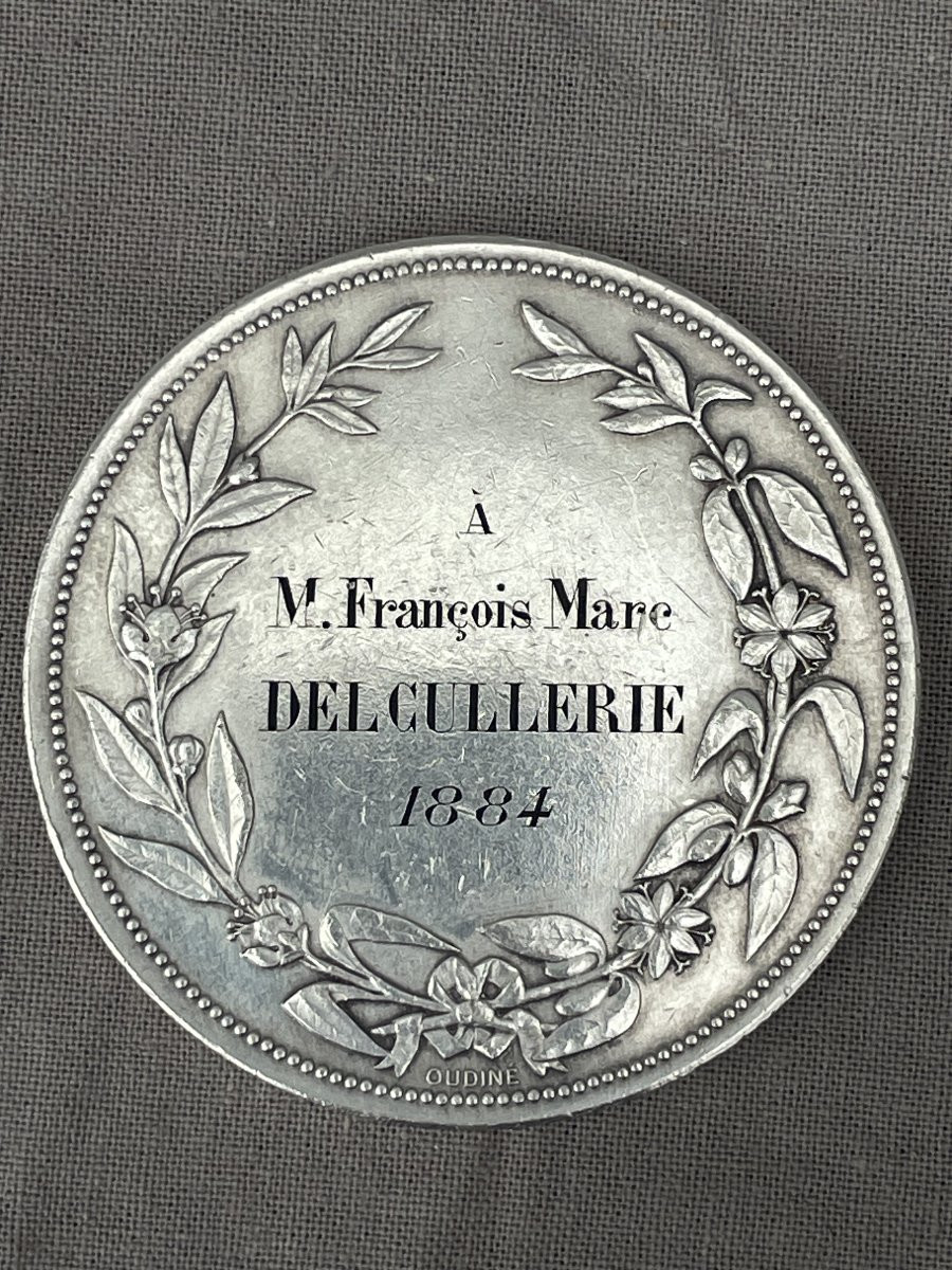 Eugène-andré Oudiné 19th Medal French Association Against Alcoholic Beverage Abuse-photo-2