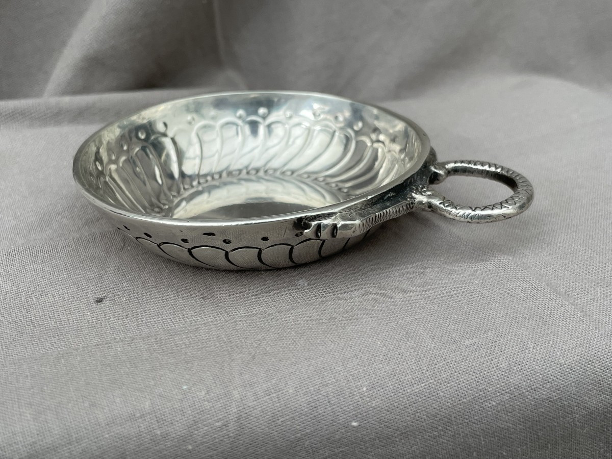 Julien Boulogne Petit Mo Received In Paris In 1765 Taste Vin Cup Tastevin Silver Louis XV 1773 -photo-4