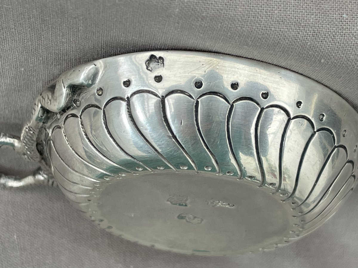 Julien Boulogne Petit Mo Received In Paris In 1765 Taste Vin Cup Tastevin Silver Louis XV 1773 -photo-3