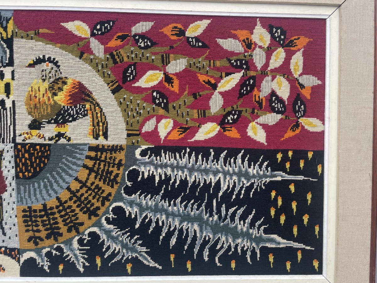 Jean PICART LE DOUX (1902-1982) attribué à d’après un carton Tapisserie Les 4 quatre saisons -photo-3