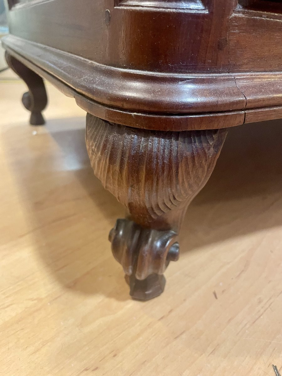 Commode Bordelaise de port tombeau en acajou massif à quatre tiroirs XVIIIème Bordeaux 18ème -photo-4