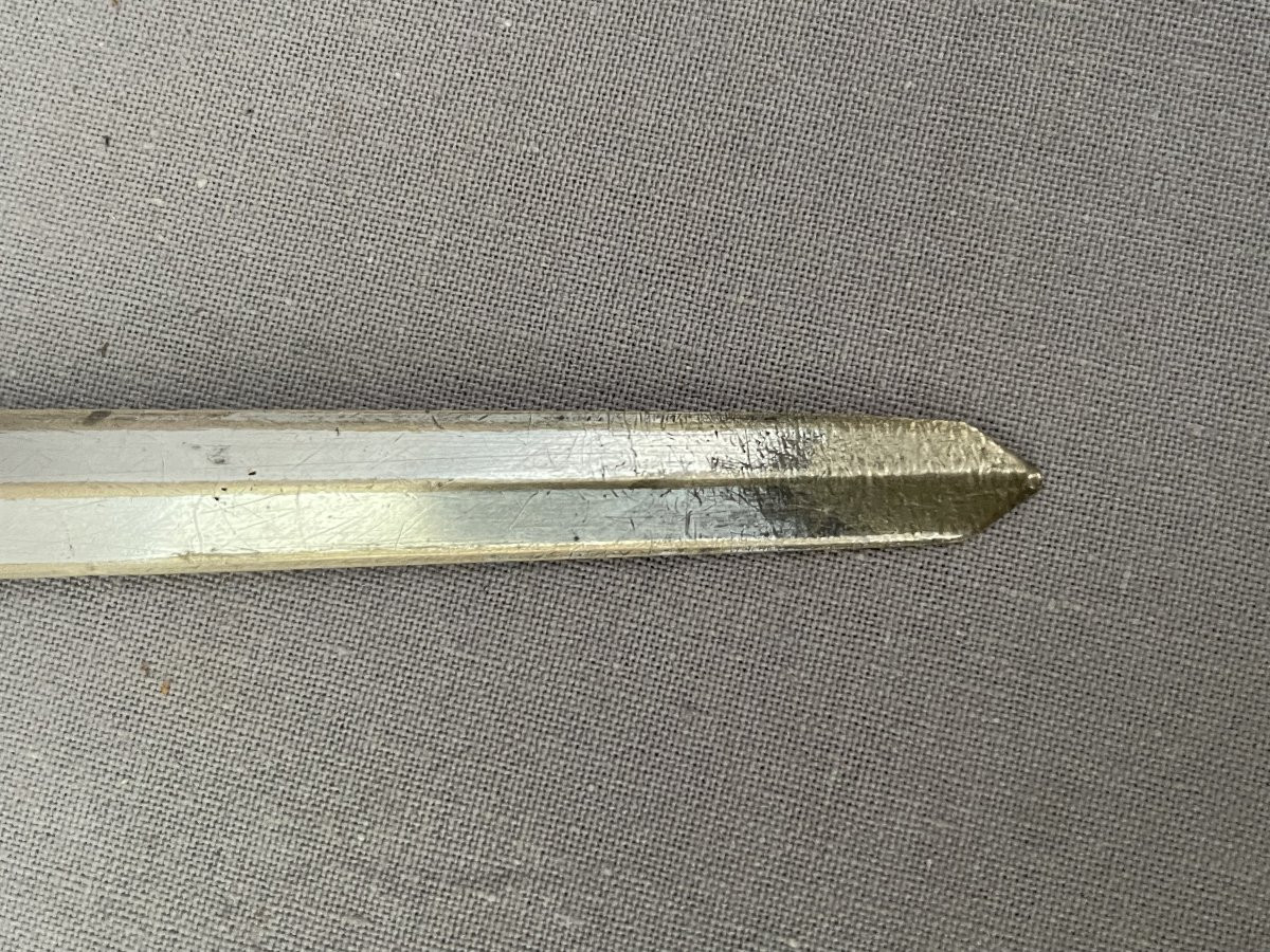 Edouard-marcel Sandoz (1881-1971) Silvered Bronze Letter Opener/paper Knife, Barbedienne, 22.5 Cm -photo-3