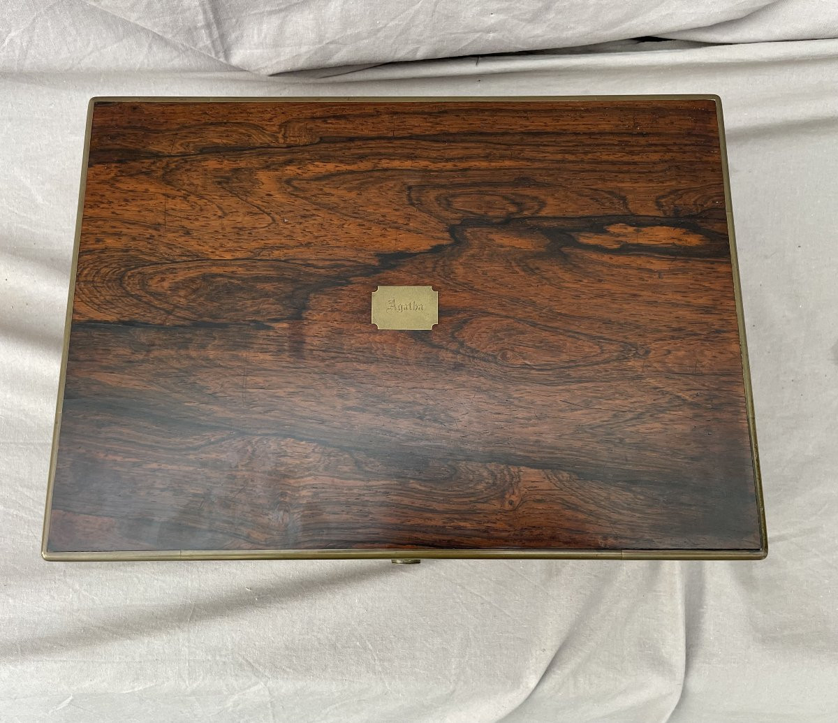 Coffret de toilette de voyage cristal & argent London D Edwards to Her Majesty 1840 19ème-photo-5