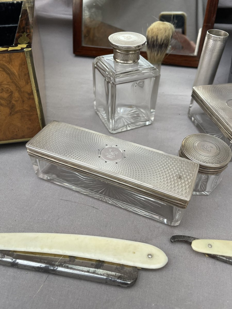 Halstaff & Hannaford London Vanity Case Men's Toilet Box Victorian Period 19th Century-photo-2