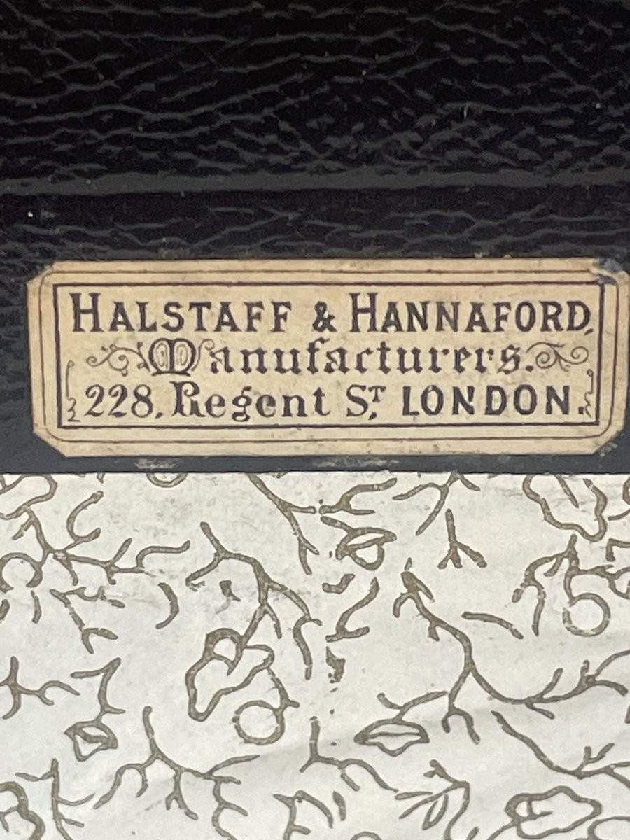 Halstaff & Hannaford London Vanity Case Men's Toilet Box Victorian Period 19th Century-photo-4