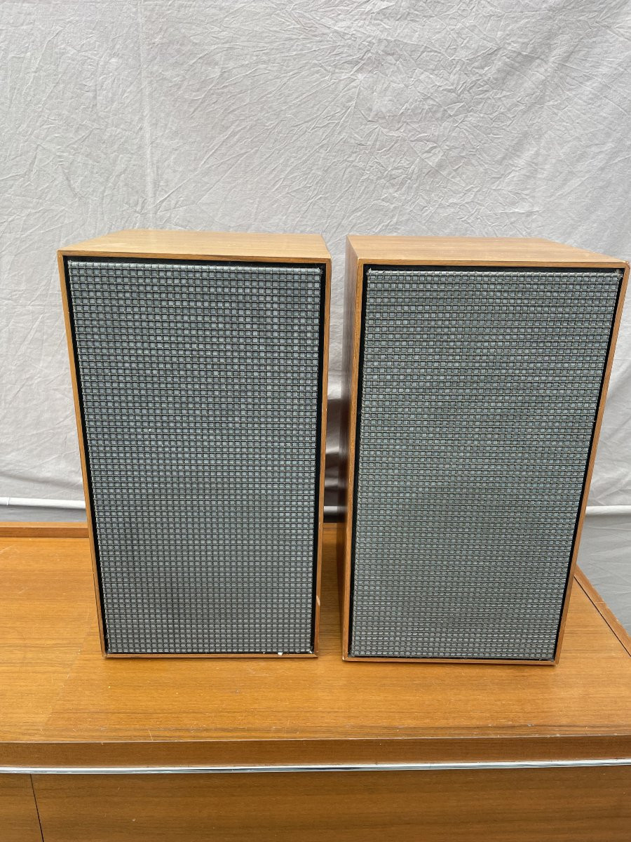 Grundig Germany Hi-fi Cabinet 70s Studio 600 Rtv Pair Of Speakers 2 X 30 W Turntable Tuner-photo-8
