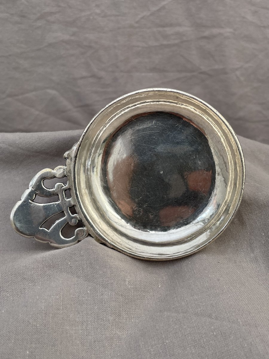 Pierre Violleau, Master Silversmith In Saintes, Silver Wine Taster, 18th Century, Circa 1760, Louis XV Style-photo-4
