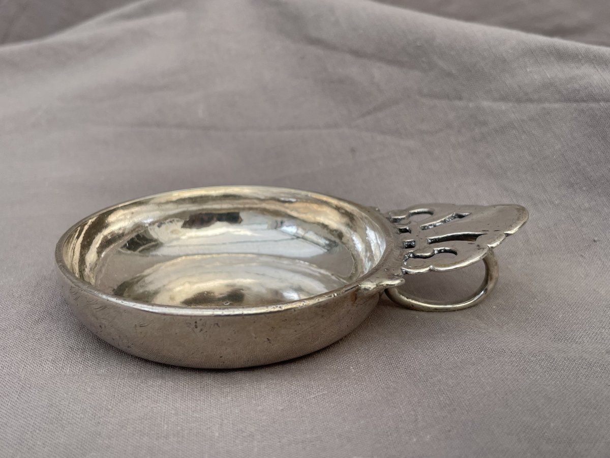 Pierre Violleau, Master Silversmith In Saintes, Silver Wine Taster, 18th Century, Circa 1760, Louis XV Style-photo-6