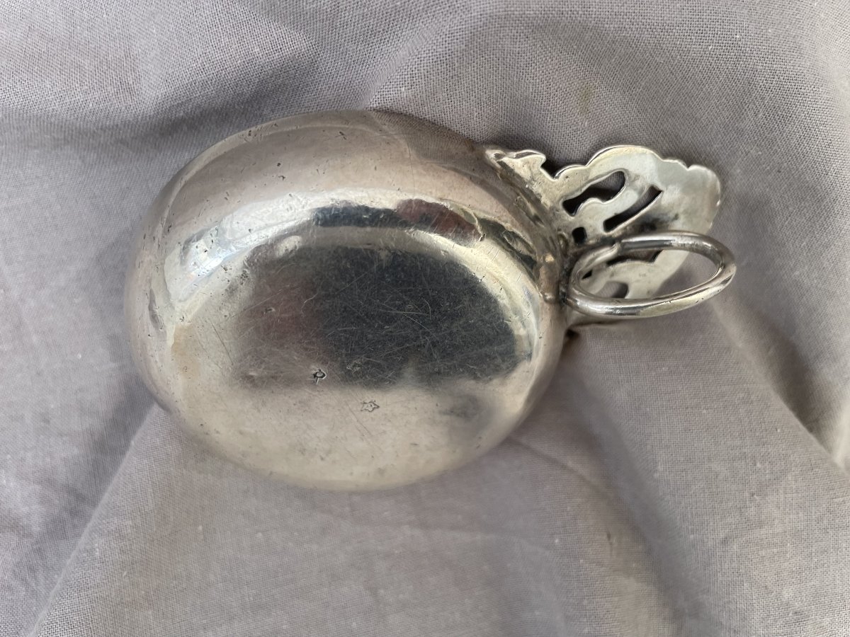 Pierre Violleau, Master Silversmith In Saintes, Silver Wine Taster, 18th Century, Circa 1760, Louis XV Style-photo-7