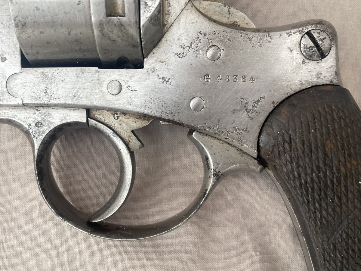 Revolver d’ordonnance modèle 1873 année 1876, 6 coups, calibre 11 mm/73. Mre d’Armes St Etienne-photo-3