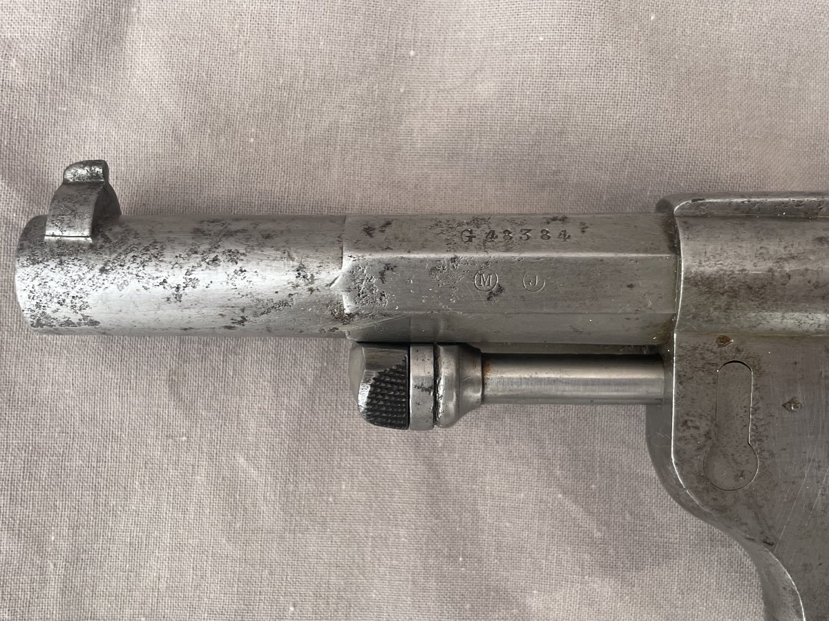 Revolver d’ordonnance modèle 1873 année 1876, 6 coups, calibre 11 mm/73. Mre d’Armes St Etienne-photo-1