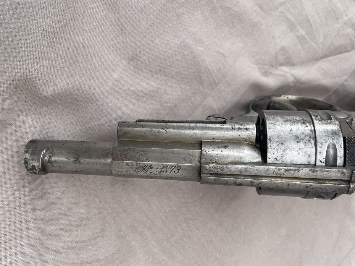 Revolver d’ordonnance modèle 1873 année 1876, 6 coups, calibre 11 mm/73. Mre d’Armes St Etienne-photo-2