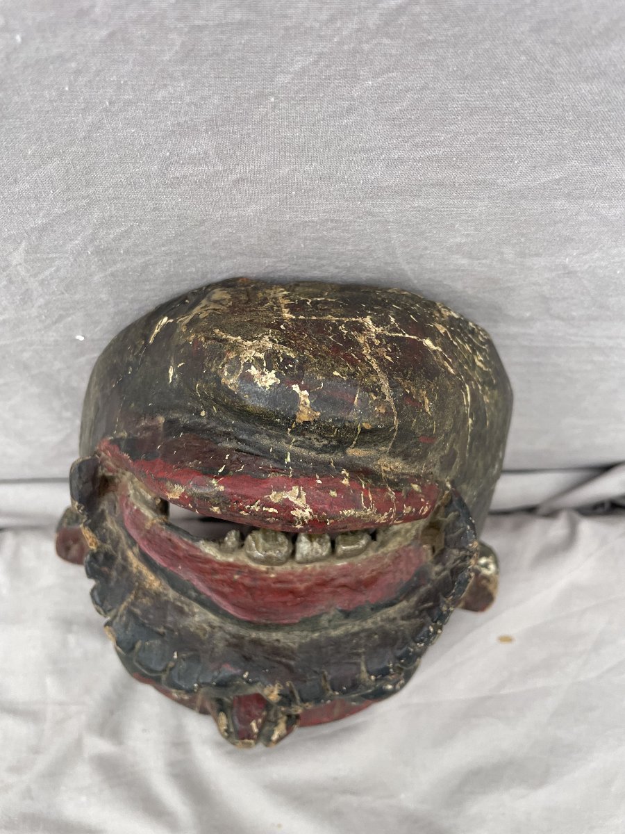 Carved Wooden Shaman Mask  Nepal, 19th Century  19th-century Shaman -photo-6