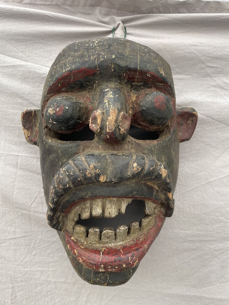 Carved Wooden Shaman Mask  Nepal, 19th Century  19th-century Shaman -photo-7